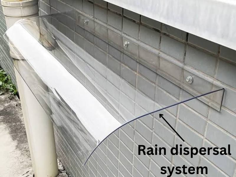 Rain dispersal system